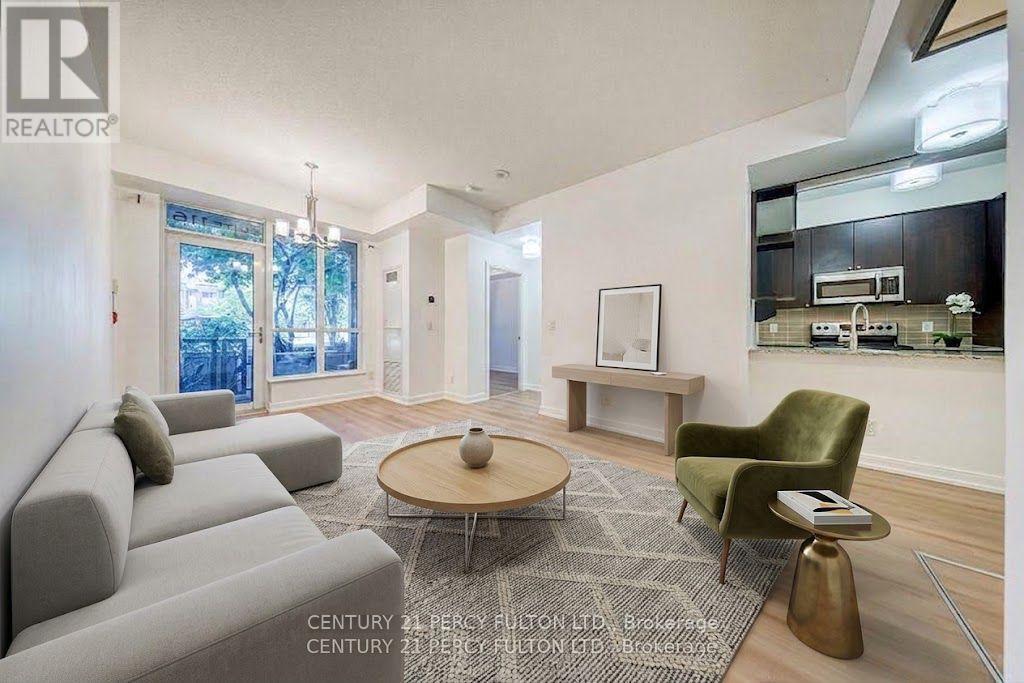 virtually staged for presentation purposes - 116 - 181 Village Green Square, Toronto, ON