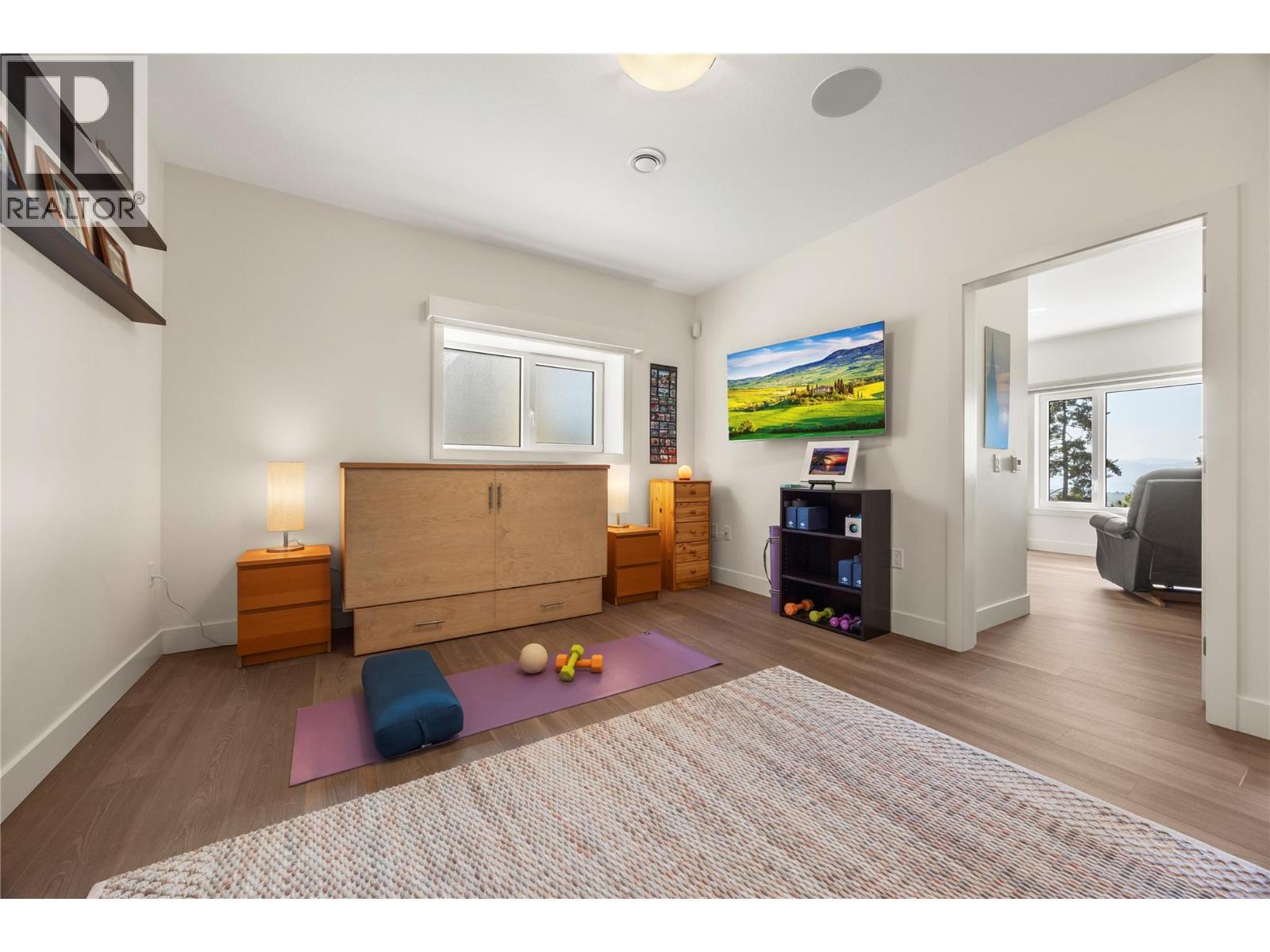 Flex room set up as a gym - 2442 Bella Vista Street, Kelowna, BC