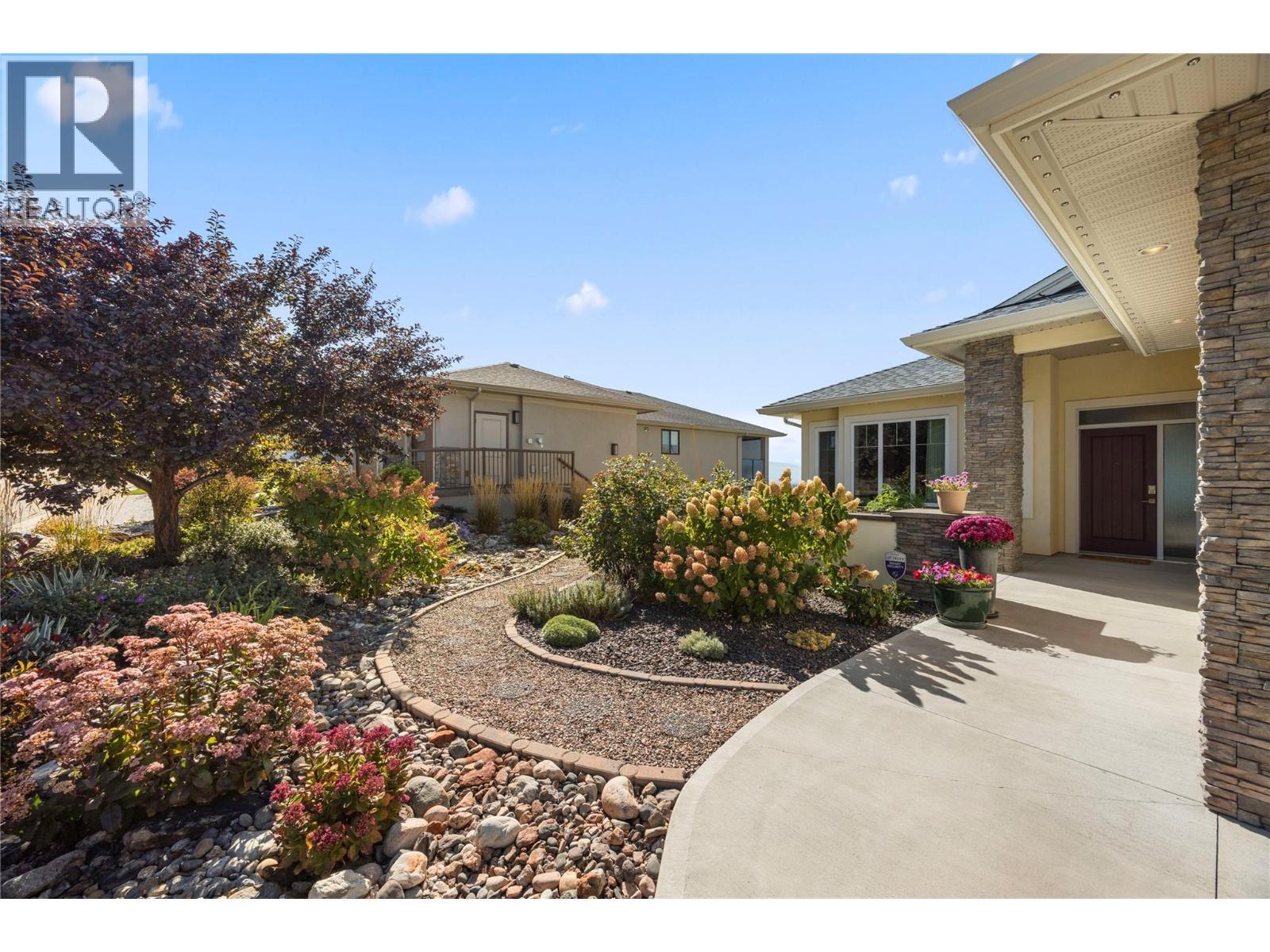 Low maintenance front yard landscaping - 2442 Bella Vista Street, Kelowna, BC