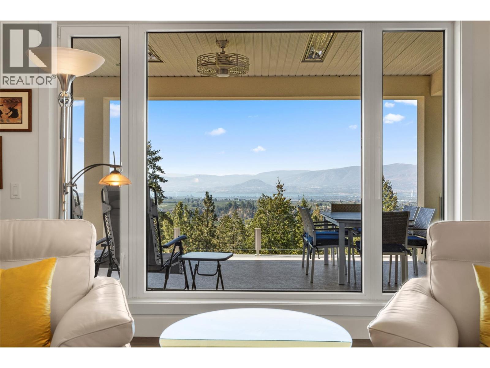 Lake views from the large west facing window - 2442 Bella Vista Street, Kelowna, BC