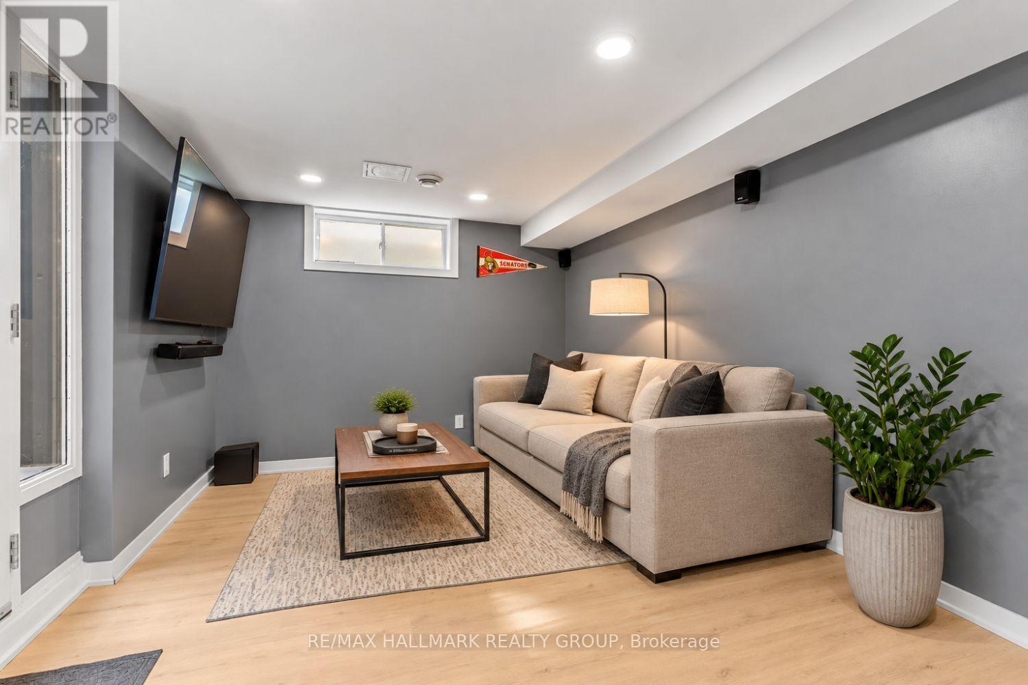 Lower-level secondary unit living room - 5 Rayburn Street, Ottawa, ON