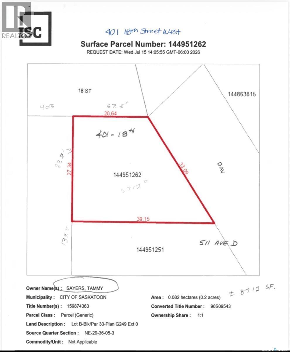 401 18Th Street W, Saskatoon, SK