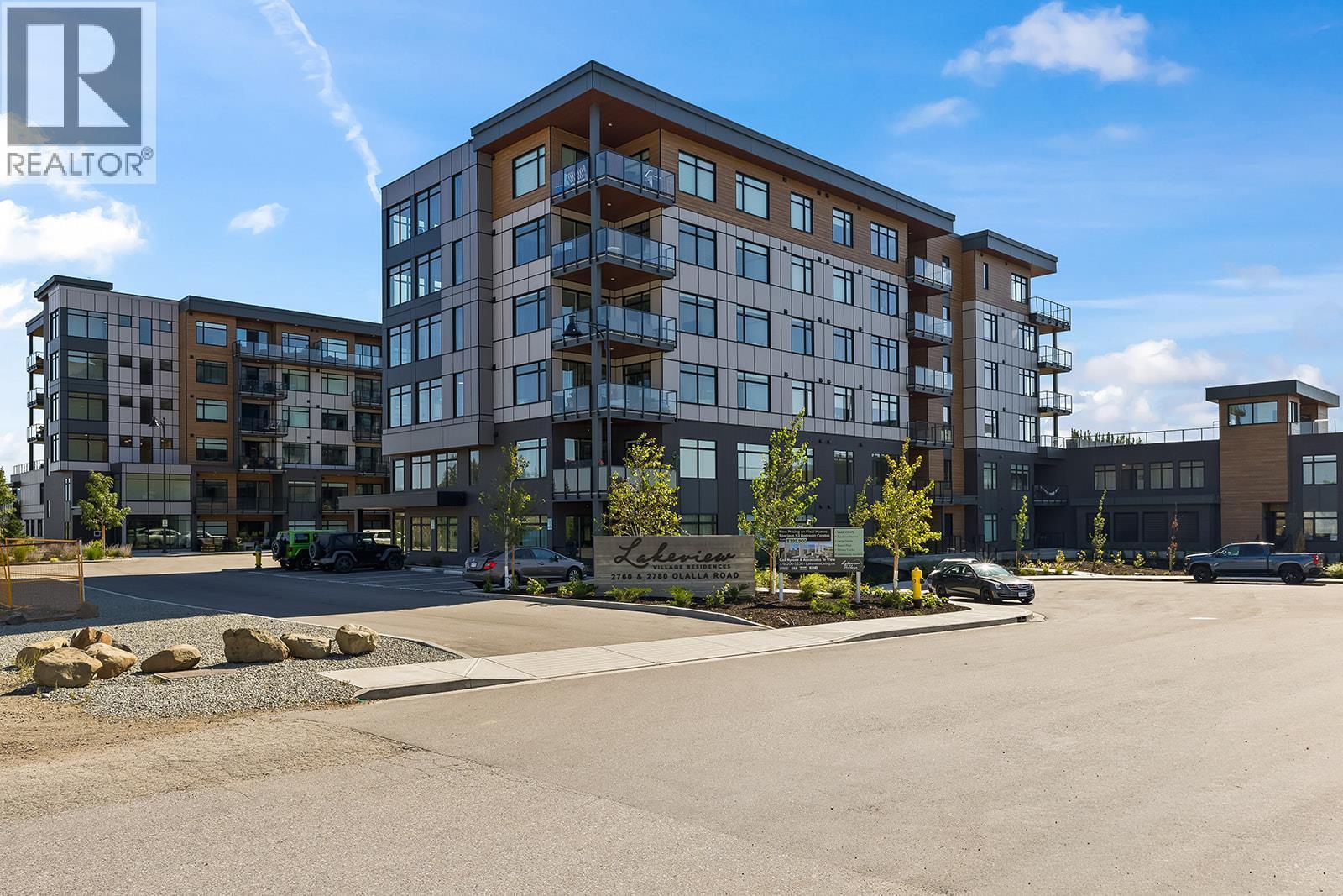 Exterior of The Residences at Lakeview Village - 2780 Olalla Road Unit# 107, West Kelowna, BC
