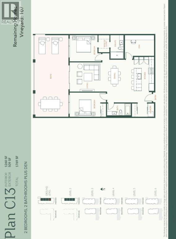 Floorplan - 2780 Olalla Road Unit# 107, West Kelowna, BC