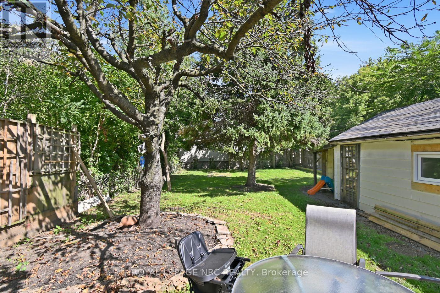 Large backyard with mature fruit trees! - 79 Carlton Street, St. Catharines (Haig), ON