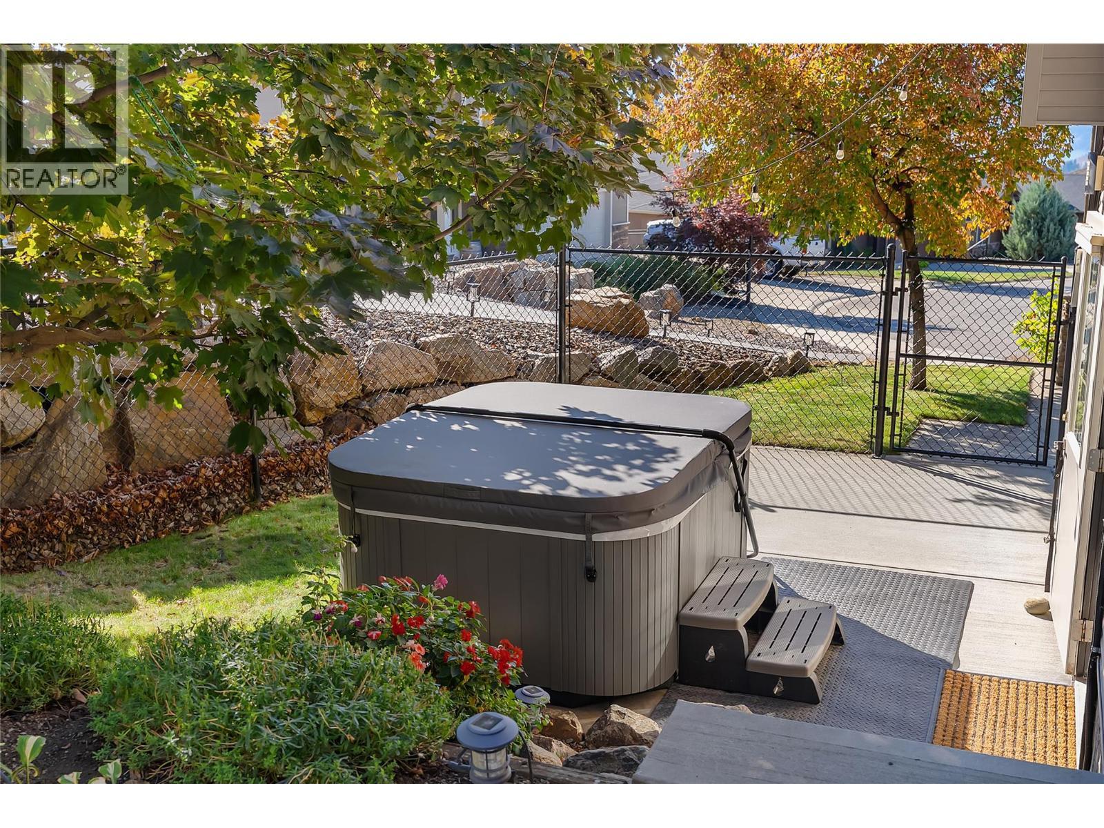 Hot tub off the lower kitchen - 2533 Copper Ridge Drive, West Kelowna, BC