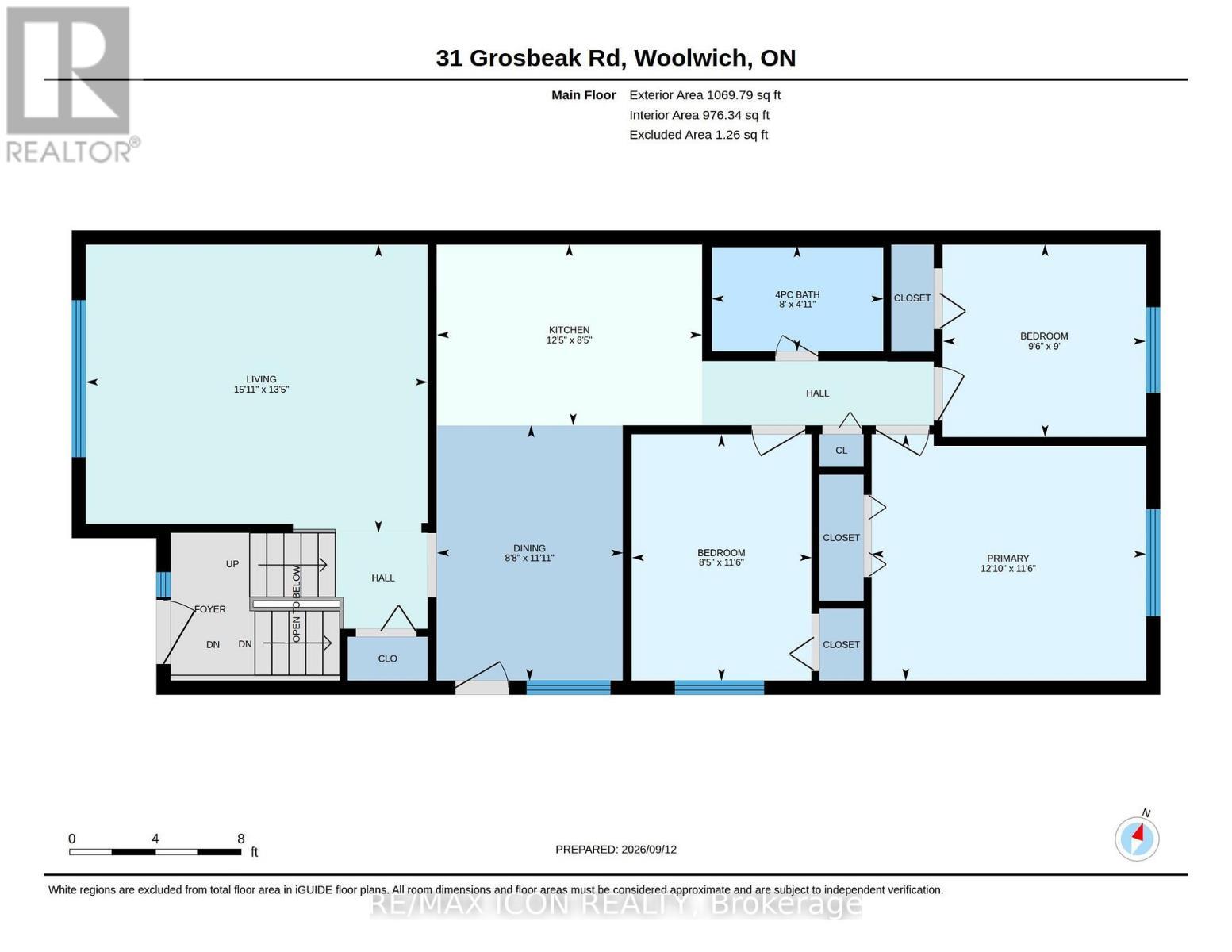 Floor Plan - Main Floor - 31 Grosbeak Road, Woolwich, ON