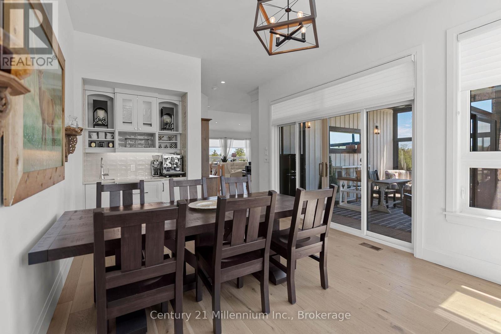 Dining Room Walk-Out To 3 Season Sunroom - 549 Punkinseed Lane, Georgian Bluffs, ON