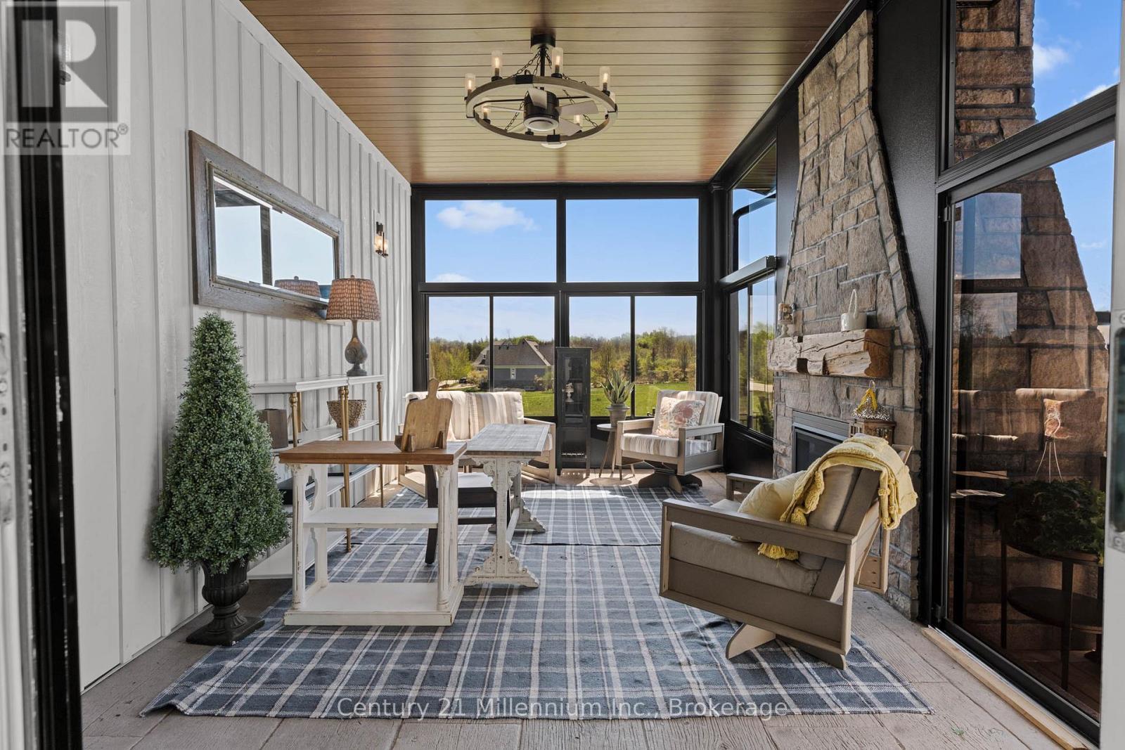 3 Season Sunroom With Walk-Out To Pool - 549 Punkinseed Lane, Georgian Bluffs, ON