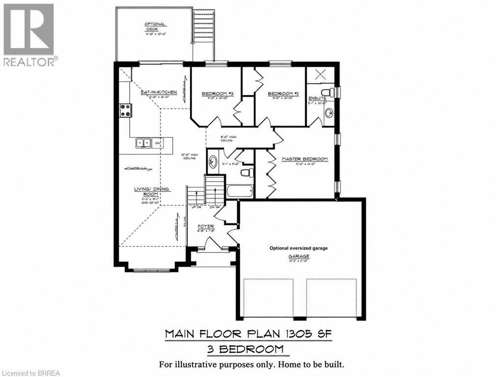 Main Floor Plan - Lot 5 Donegal Drive, Brantford, ON