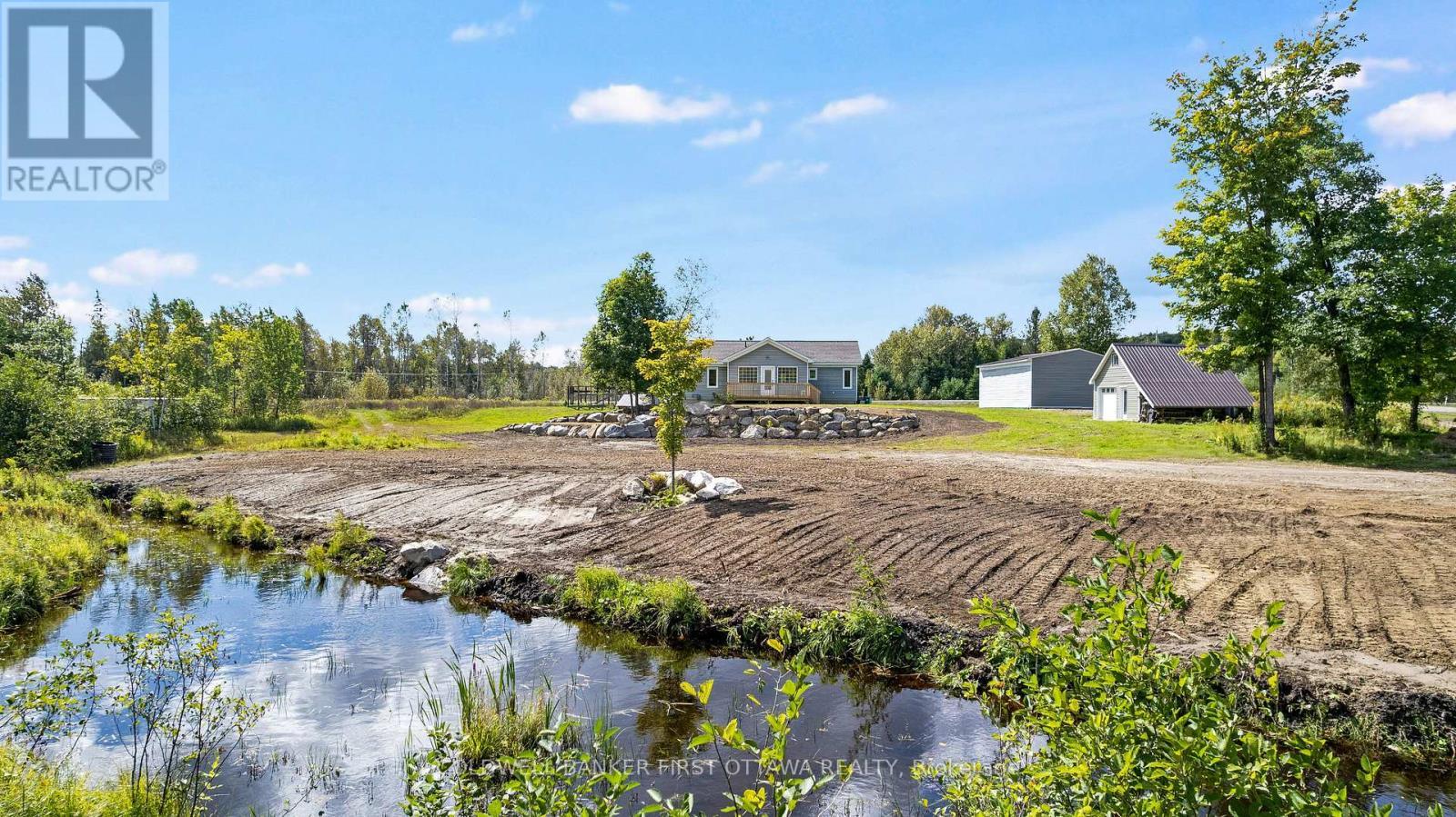 Small creek runs at the back of property - 8688 Highway 511, Lanark Highlands, ON