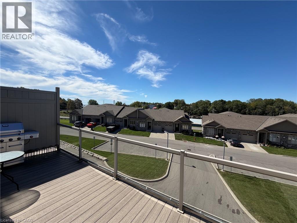 Top floor deck looking south west toward river and Lake - 9 Old Hamilton Road Unit# 2, Port Dover, ON