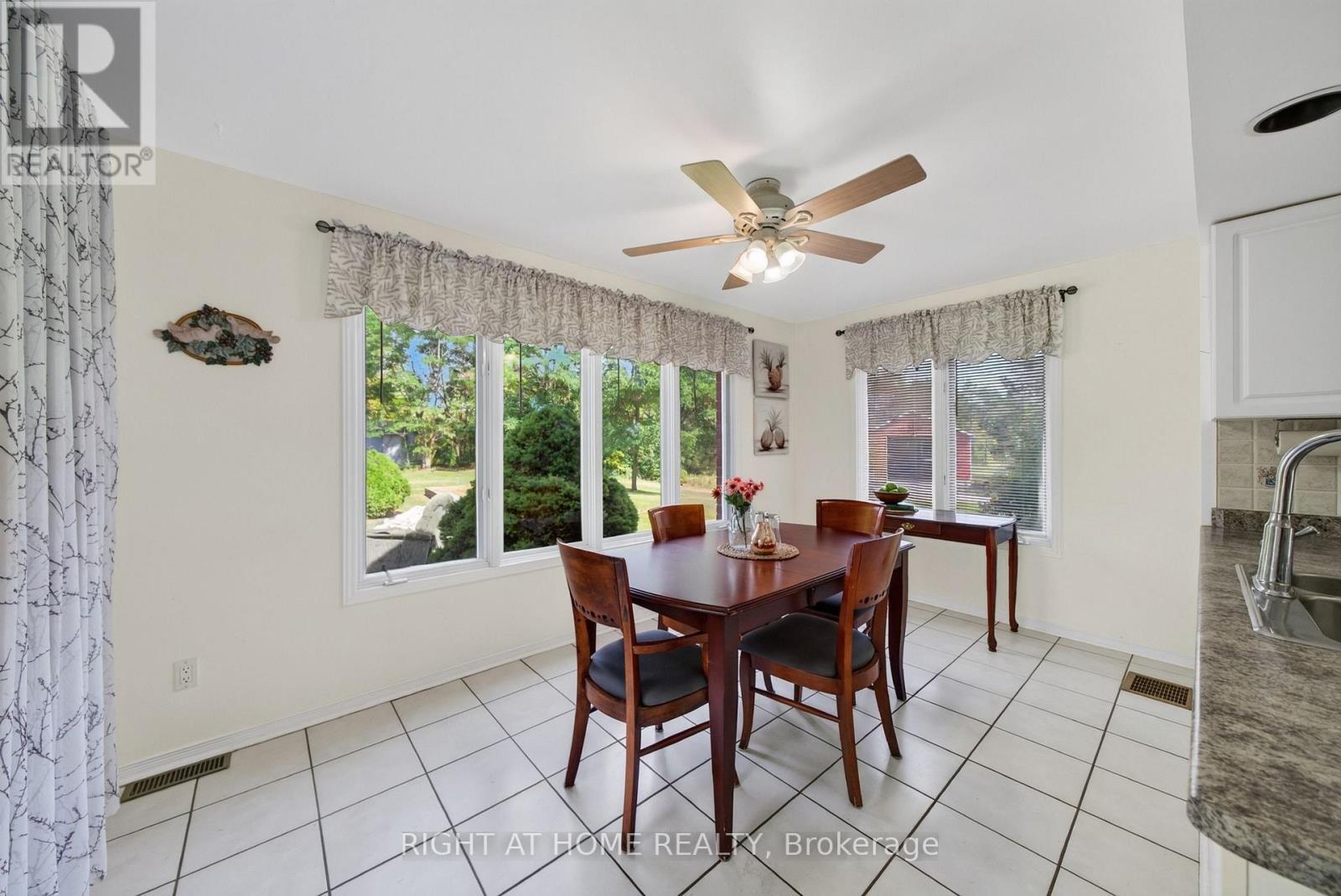 Eat-in Kitchen Overlooks Backyard - 156 Cooper Road, Madoc, ON