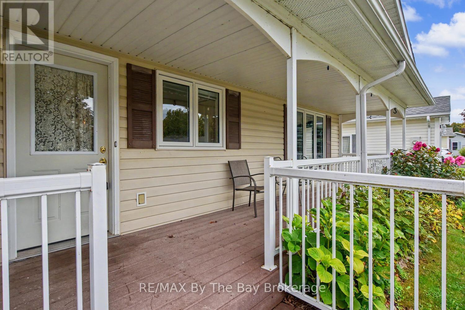 Covered Composite Front Porch - 30 St James Place, Wasaga Beach, ON