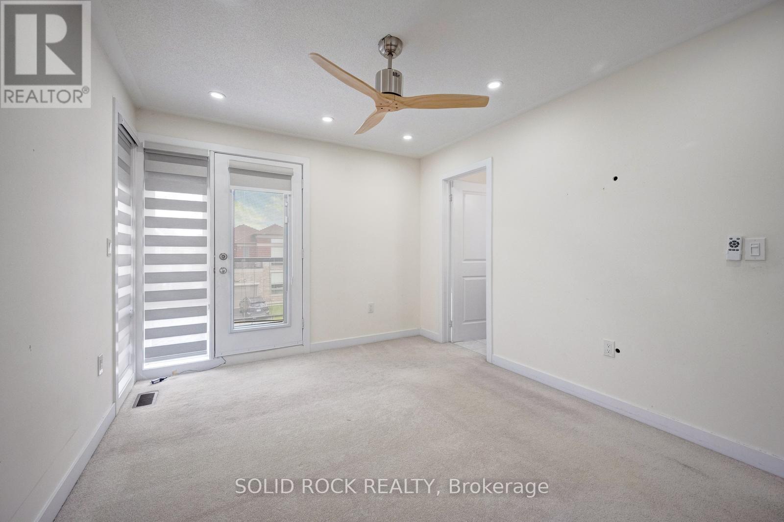 Bedroom 3 with Balcony - 93 Parity Road, Brampton, ON