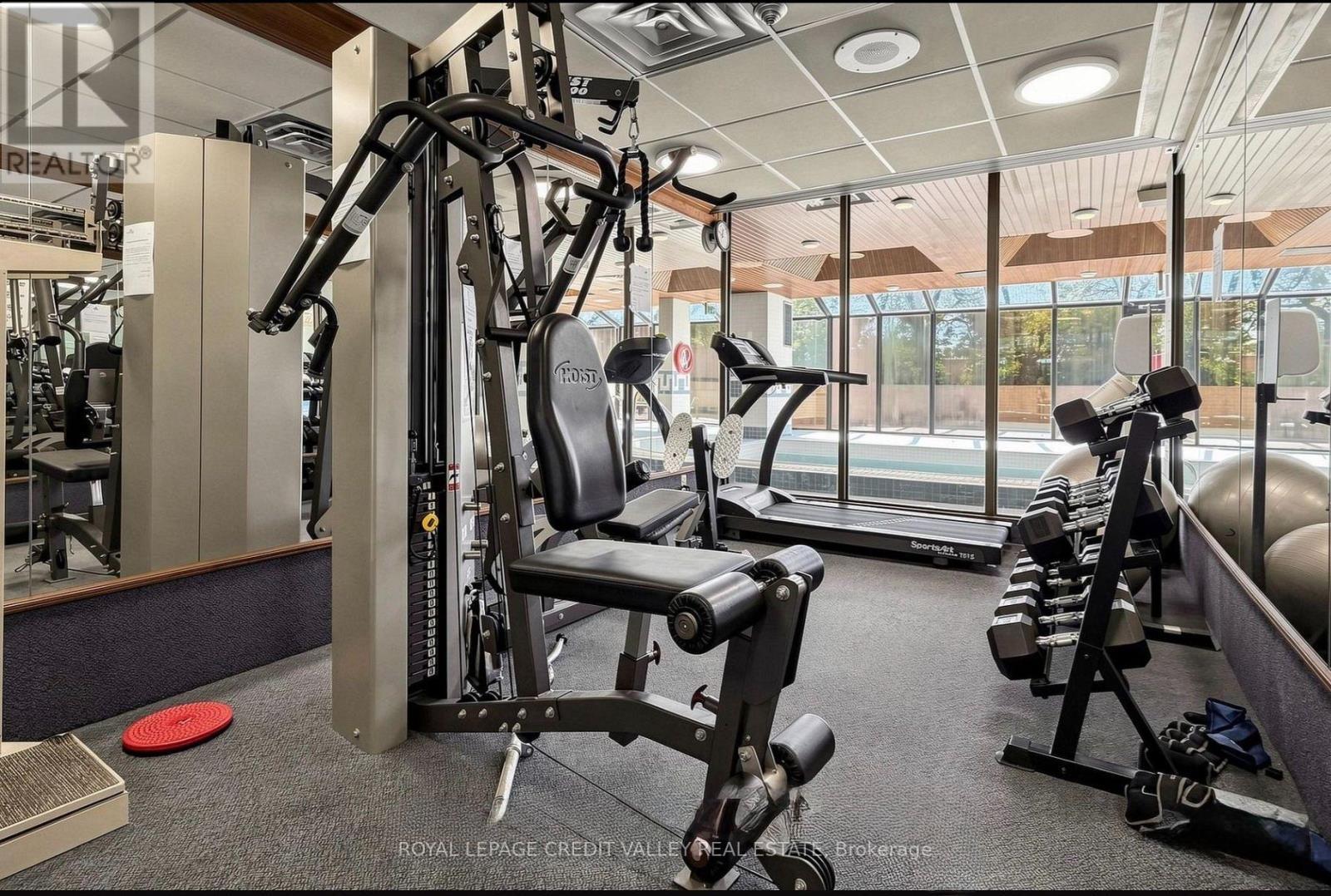 Gym/Fitness Room - 406 - 1360 Rathburn Road E, Mississauga, ON