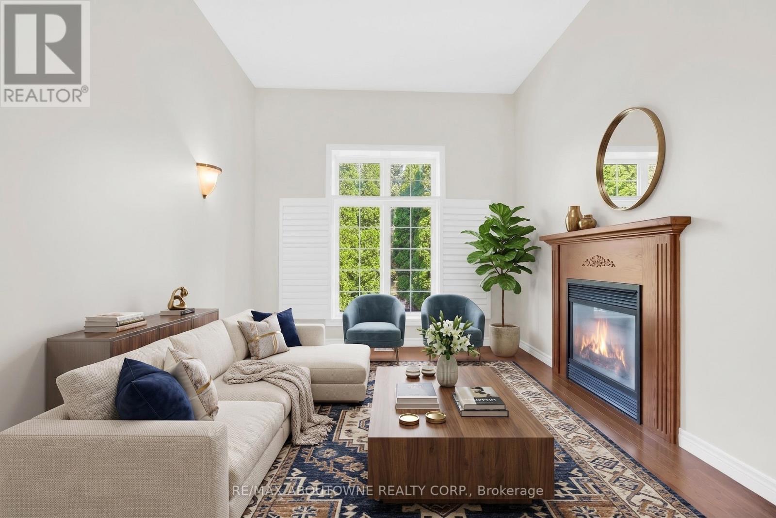 Family Room-Virtually Staged - 18 Haney Drive, Guelph, ON