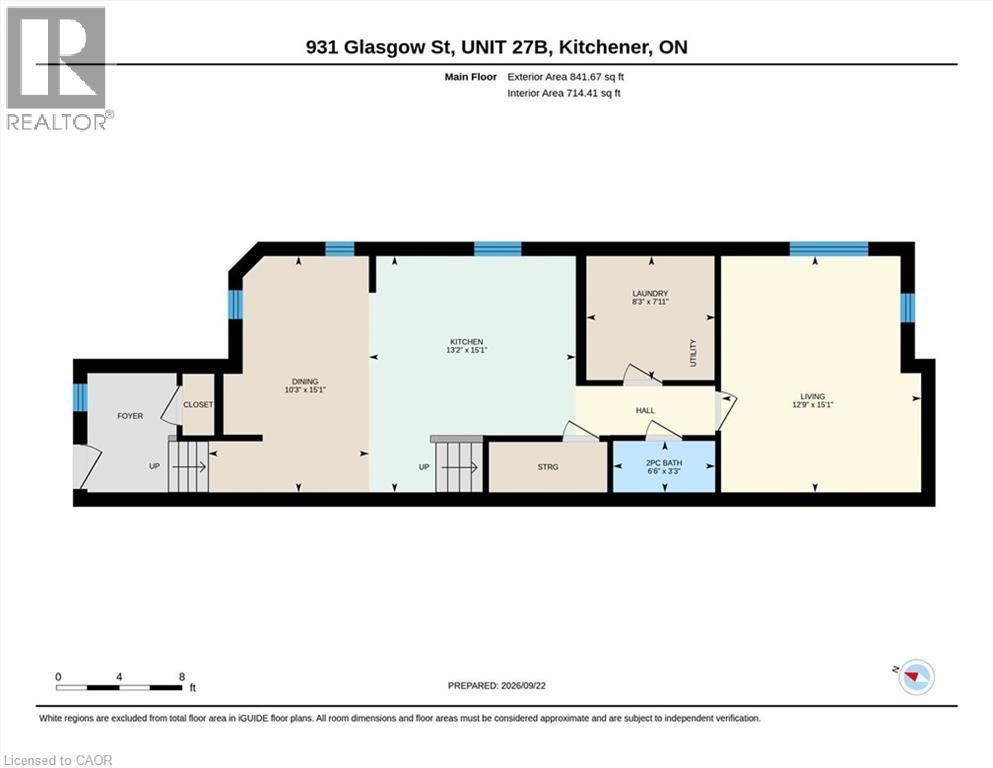 Floor plan - 931 Glasgow Street Unit# 27B, Kitchener, ON