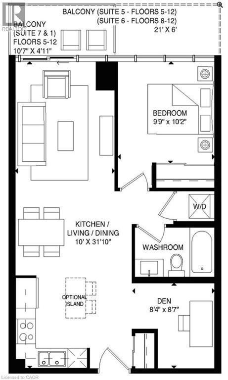 Floor Plan - 128 King Street N Unit# 1205, Waterloo, ON