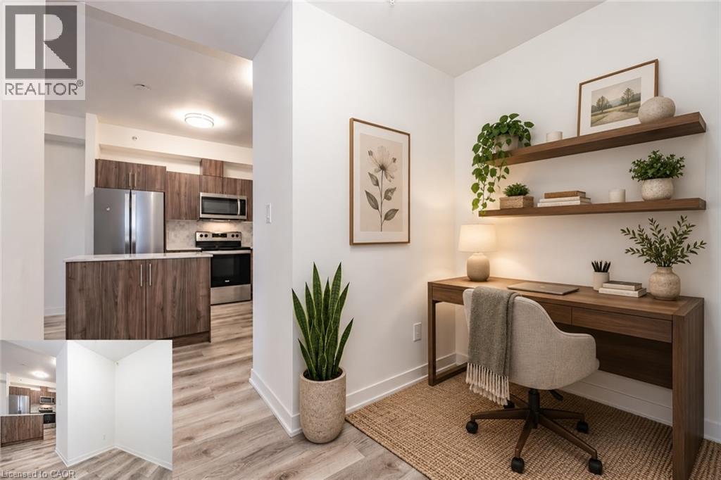 Virtually staged, shelves not included - 128 King Street N Unit# 1205, Waterloo, ON