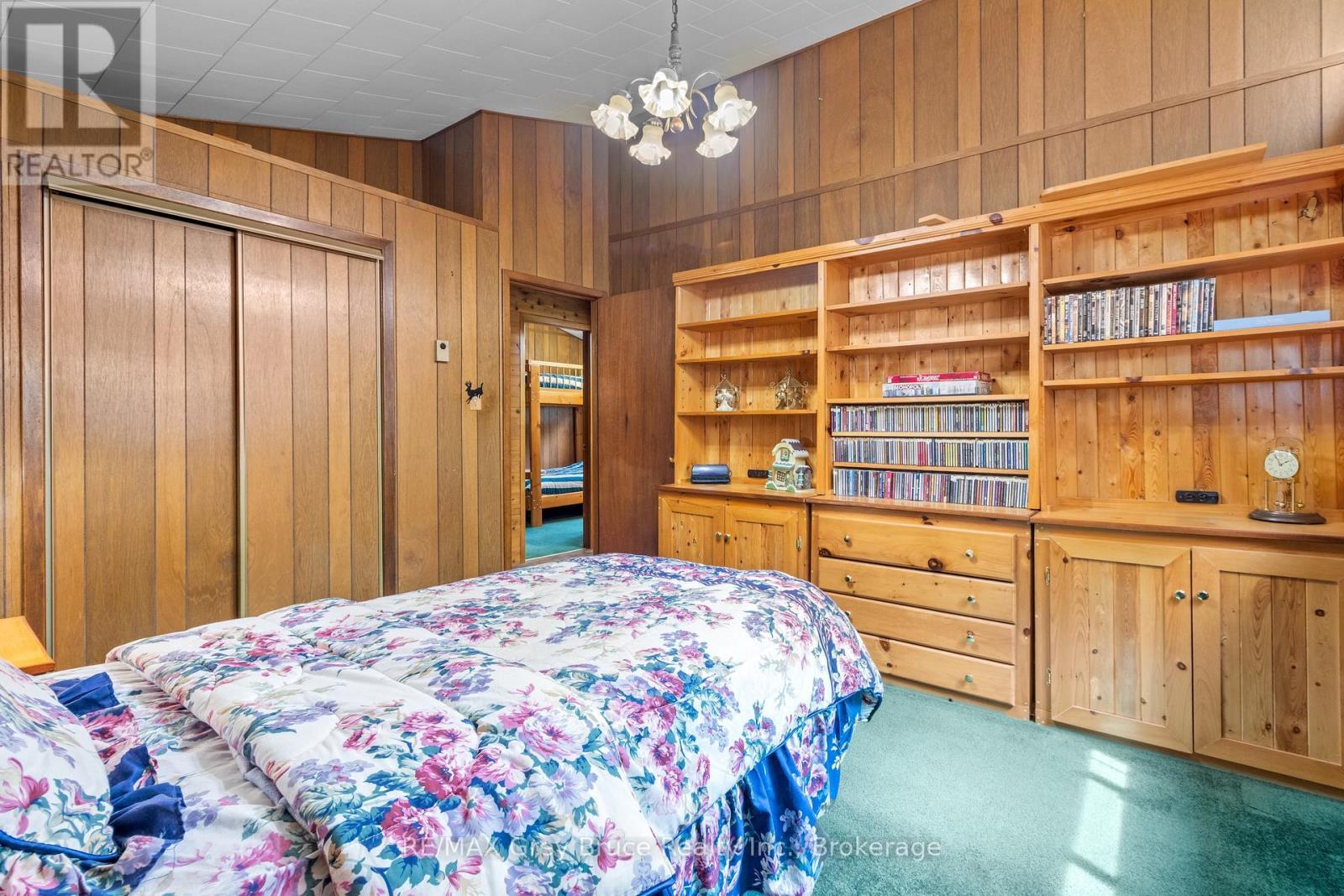 Built in solid wood shelves - 28 Stewarts Point, Northern Bruce Peninsula, ON