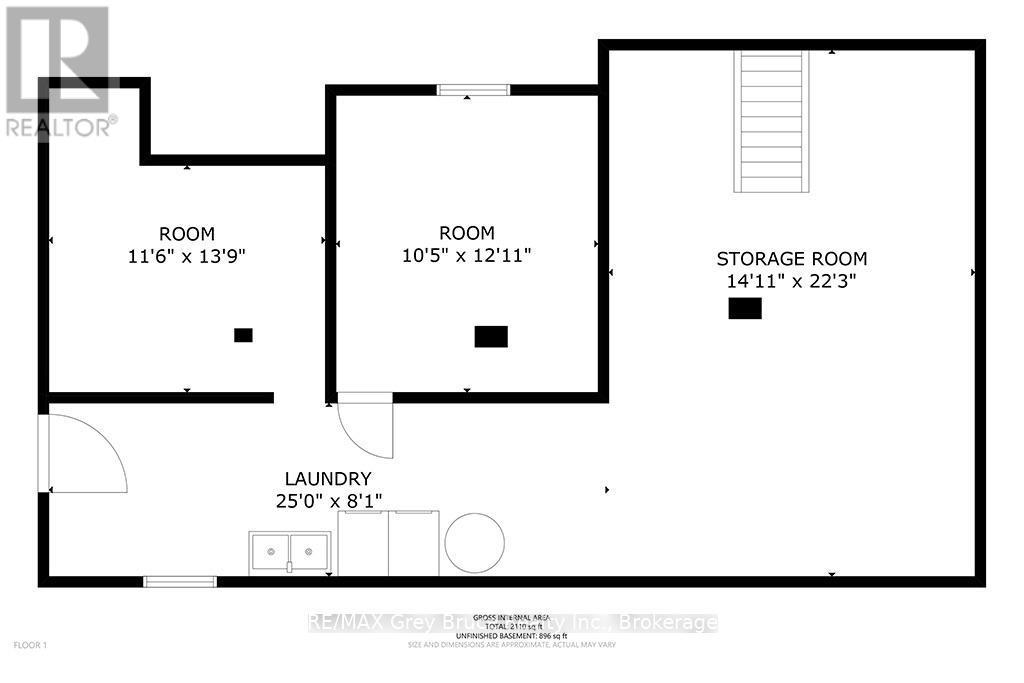 Floor Plans Basement - 28 Stewarts Point, Northern Bruce Peninsula, ON