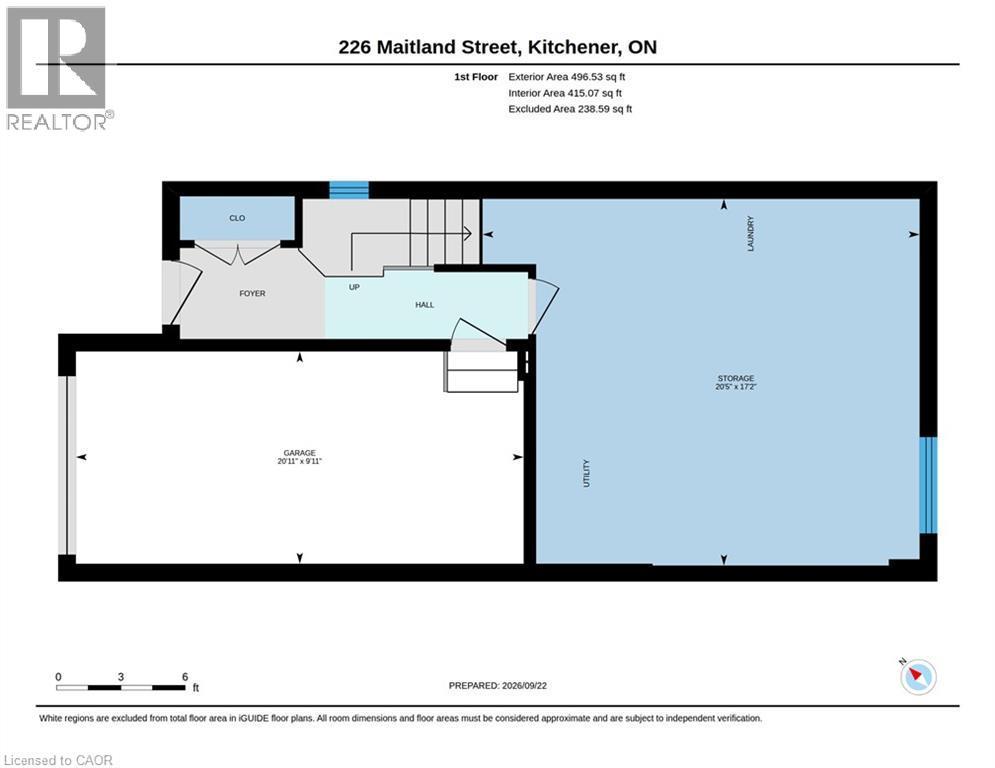 Floor plan - 226 Maitland Street, Kitchener, ON