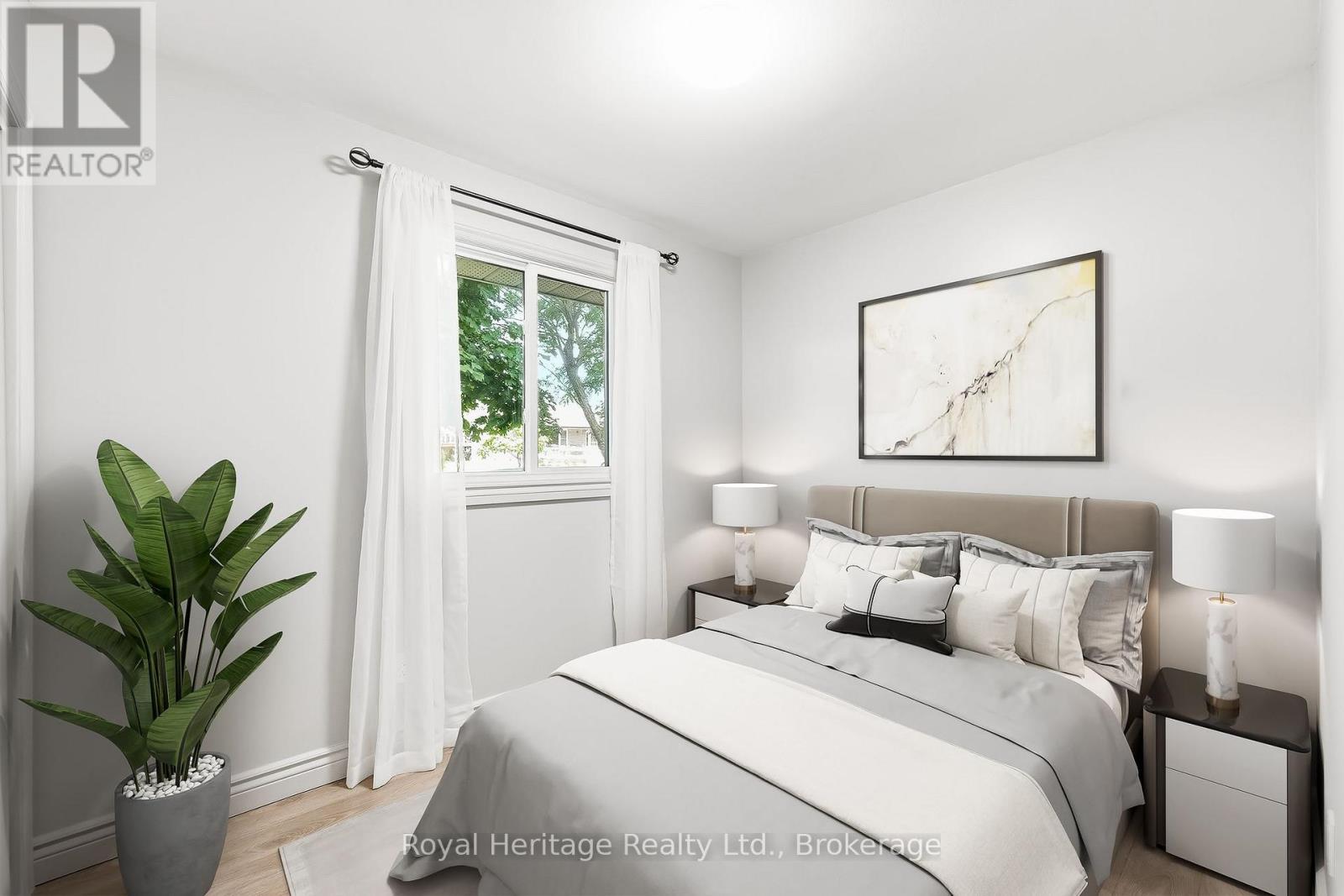 Virtually staged main floor bedroom - 93 Division Street S, Brighton, ON