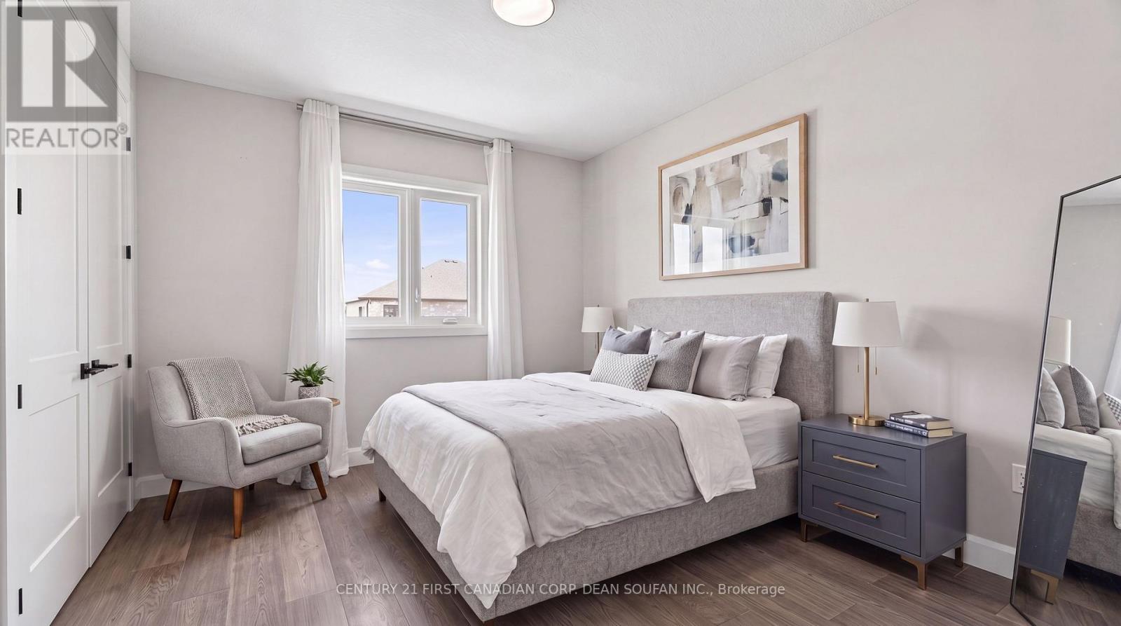 Rendering for empty bedroom 4 - 7251 Silver Creek Circle, London South (South V), ON