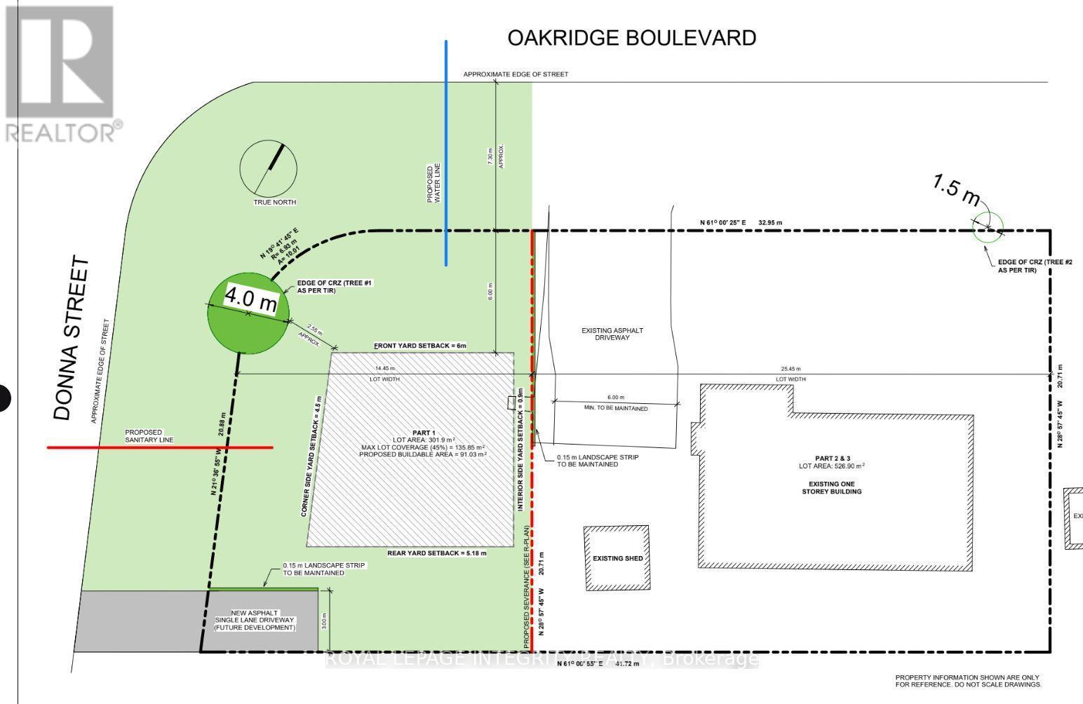 Lot severance - 176 Oakridge Boulevard, Ottawa, ON