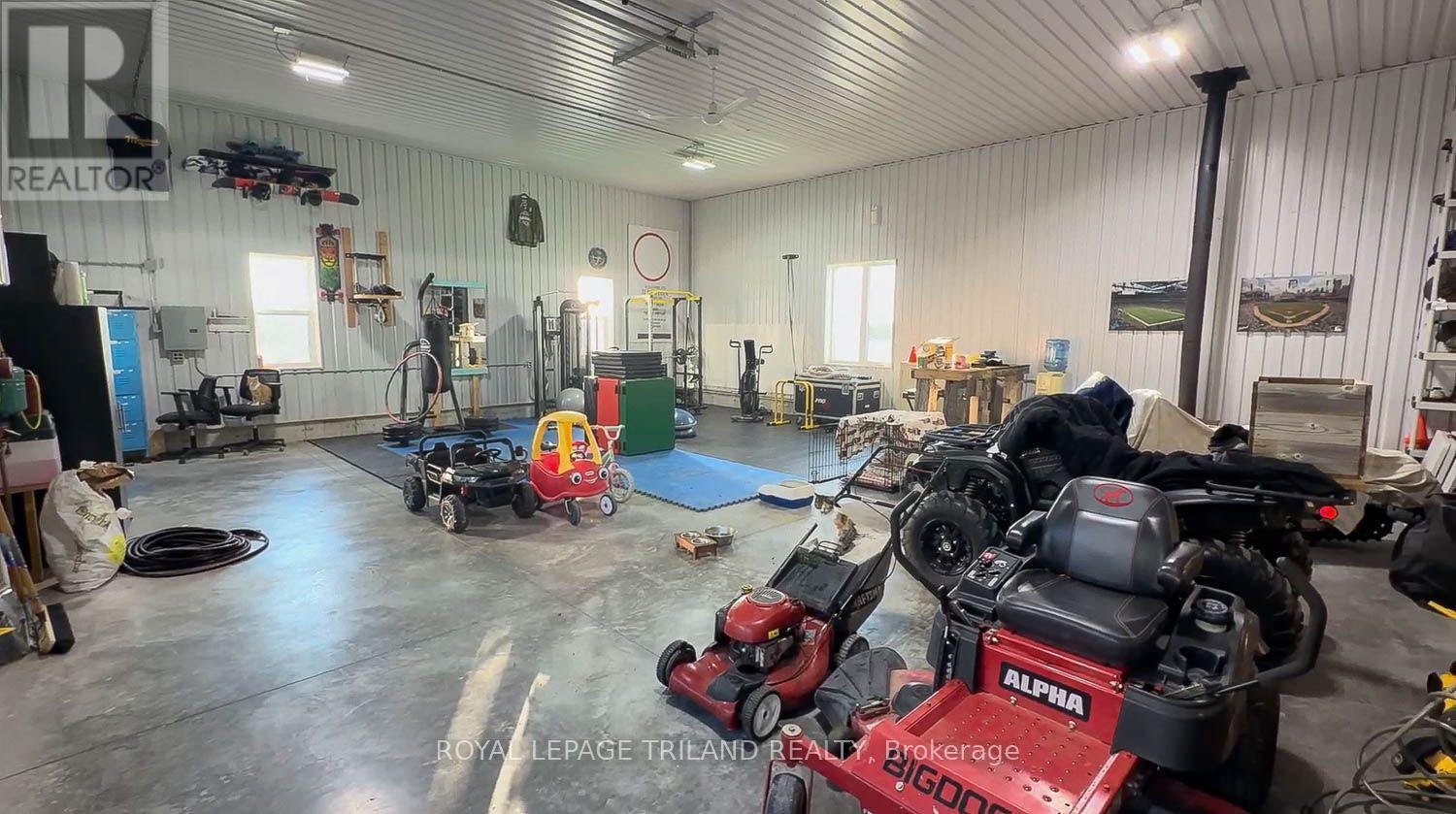 1200 sq foot shop with in-floor heat - 11688 Charlton Drive, Middlesex Centre, ON