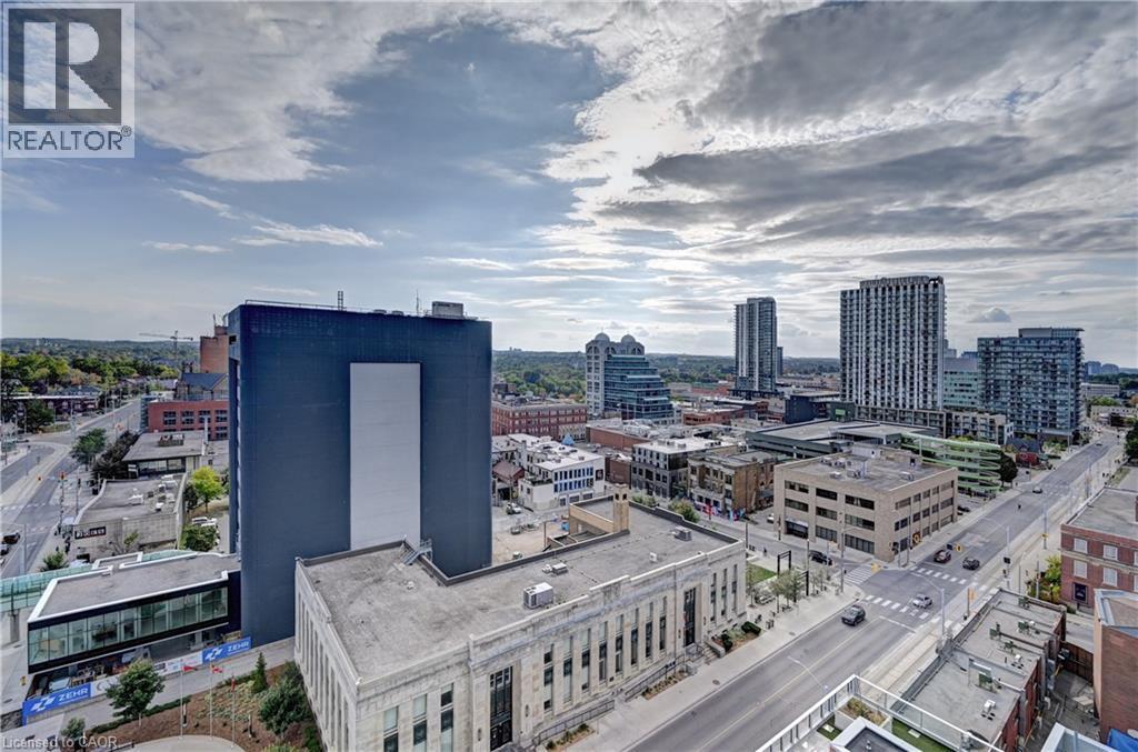 Expansive cityscape featuring multiple high-rise buildings and commercial structures - 60 Frederick Street Unit# 1213, Kitchener, ON