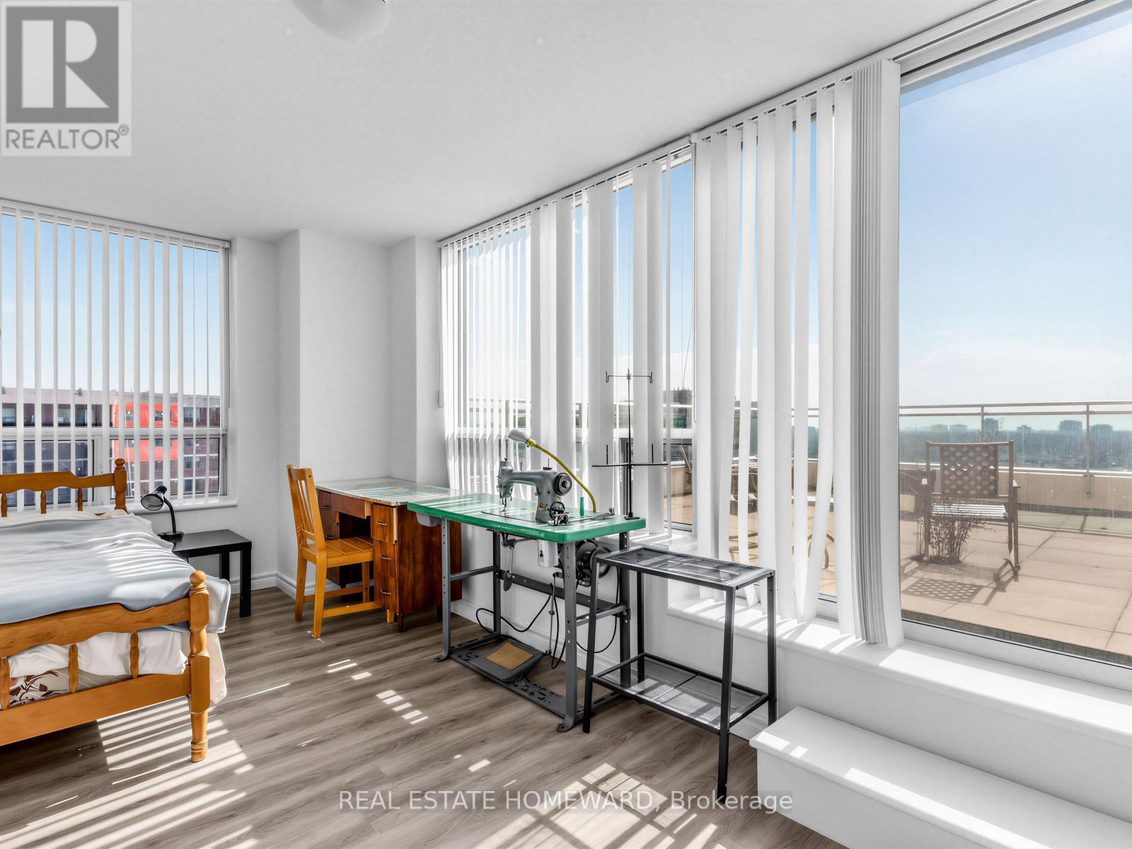 Second bedroom with East and South facing views - 1102 - 2800 Warden Avenue, Toronto, ON