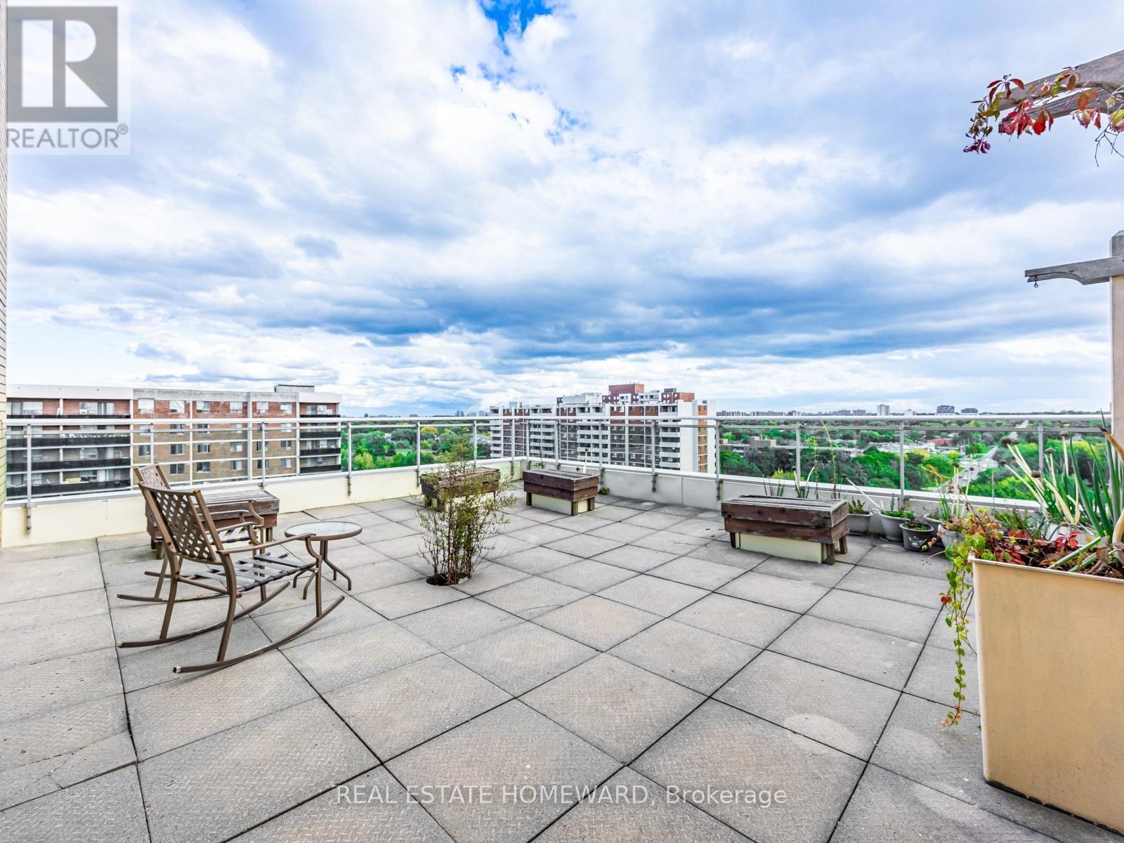 Large private south facing garden terrace - 1102 - 2800 Warden Avenue, Toronto, ON