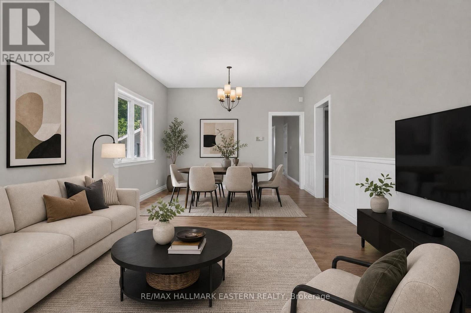 Virtually Staged, Open Concept Living to Dining - 164 Prince Street, Peterborough (Town Ward 3), ON