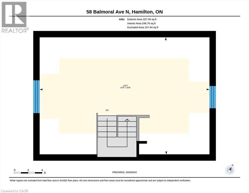 Floor plan - 58 Balmoral Avenue N, Hamilton, ON
