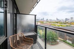 Generous balcony -