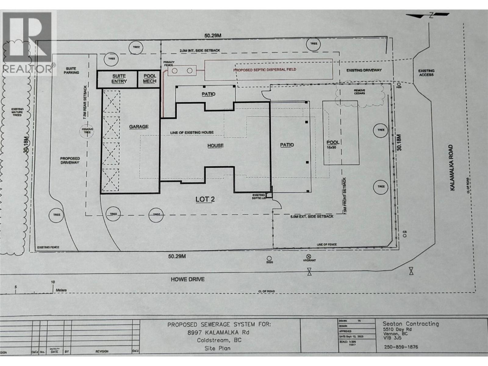 proposed build - 8997 Kalamalka Road Lot# 2, Coldstream, BC