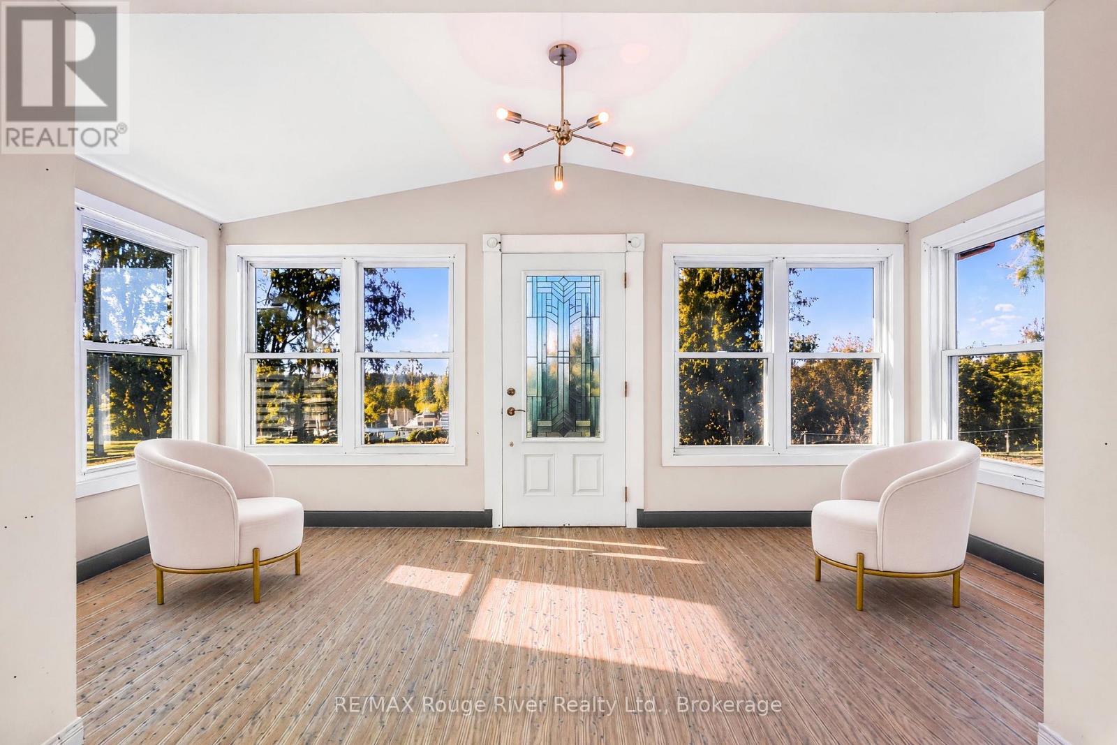Sunroom virtually staged - 217 Godolphin Road, Trent Hills (Warkworth), ON