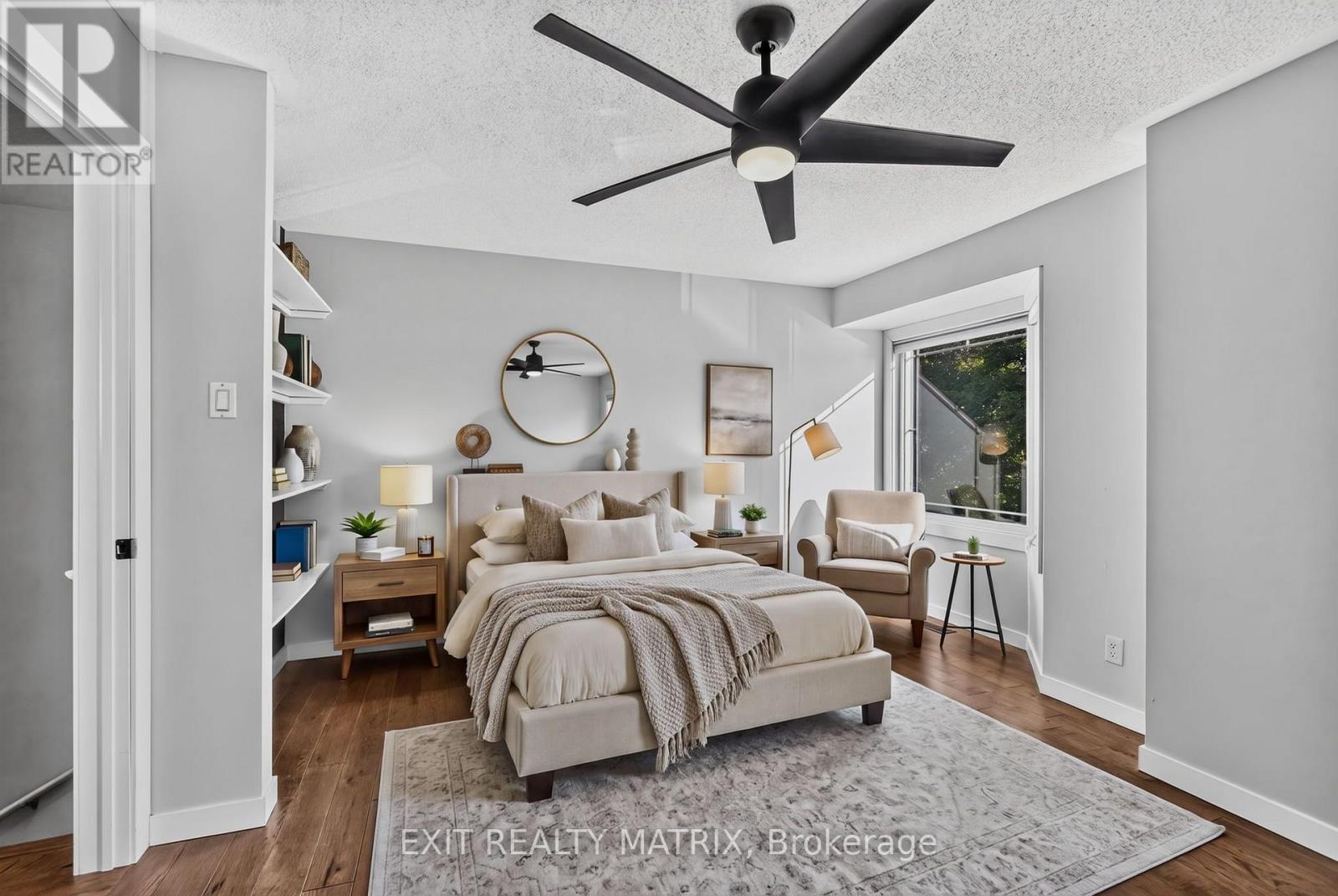 Virtually staged - primary bedroom - 2043 Avenue O, Ottawa, ON
