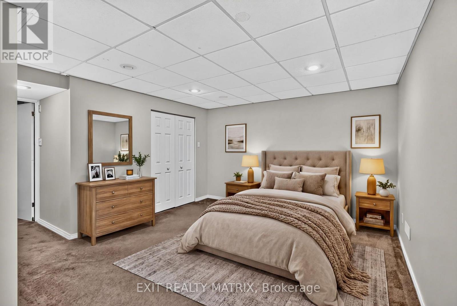 Virtually staged - basement bedroom or rec room - 2043 Avenue O, Ottawa, ON