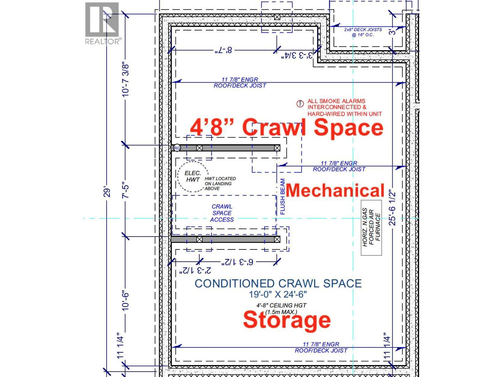 4' 8"" High Crawl Space for Storage - 745 Morrison Avenue Unit# 4, Kelowna, BC