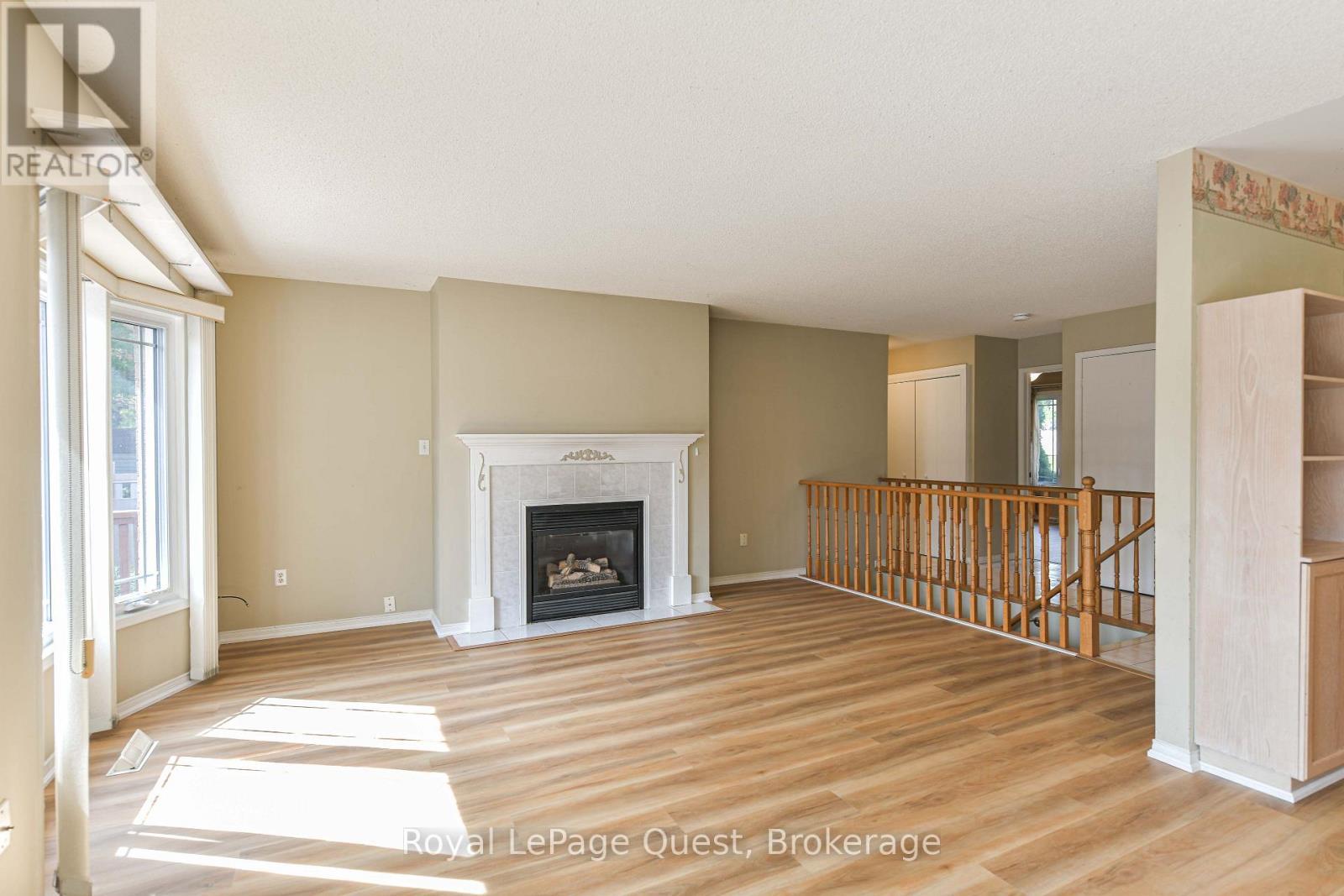 Living Room Fireplace - 37 Ashton Street, Orillia, ON