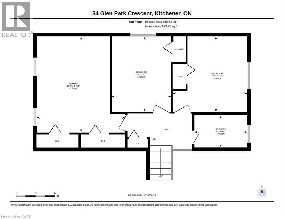 3nd Floor - 34 Glen Park Crescent, Kitchener, ON