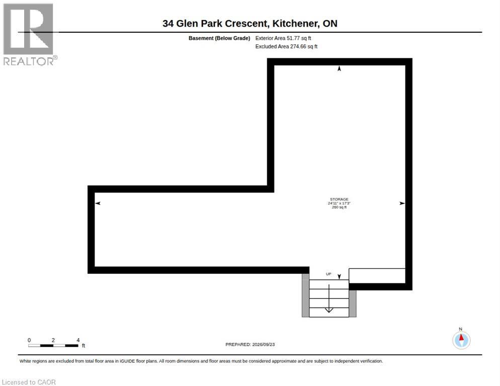 Basement - 34 Glen Park Crescent, Kitchener, ON