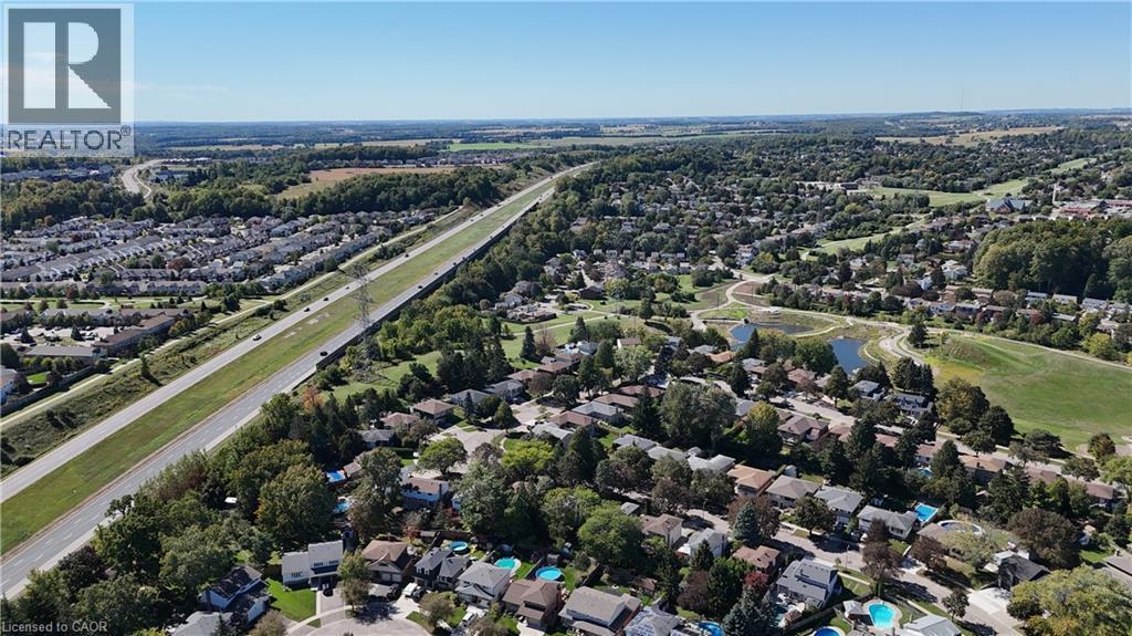 Aerial View - 34 Glen Park Crescent, Kitchener, ON
