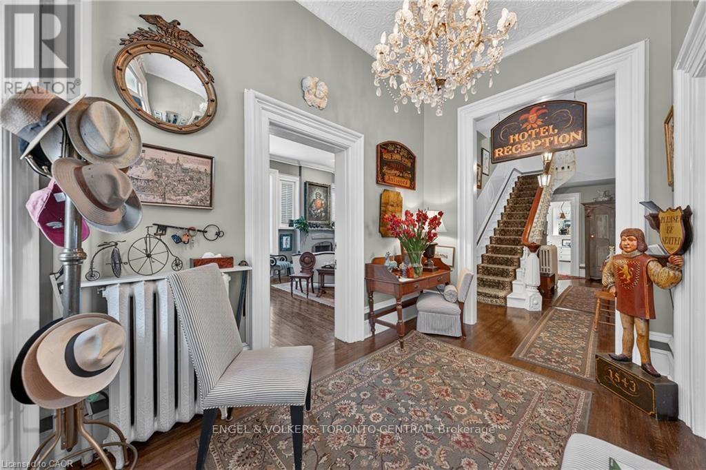 Hardwood flooring and a crystal chandelier - 100 Brunswick Street, Stratford, ON