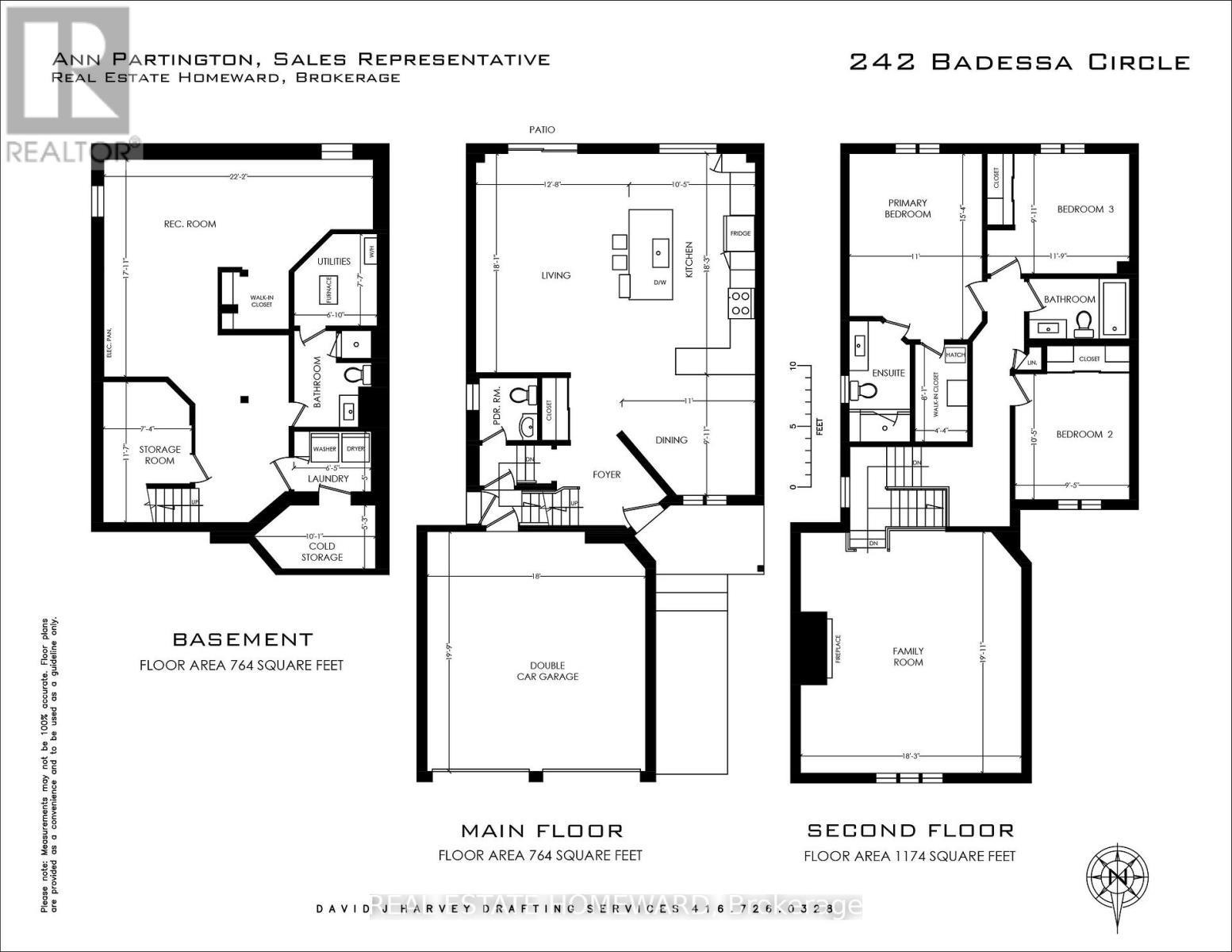 Floor Plans - 242 Badessa Circle, Vaughan, ON