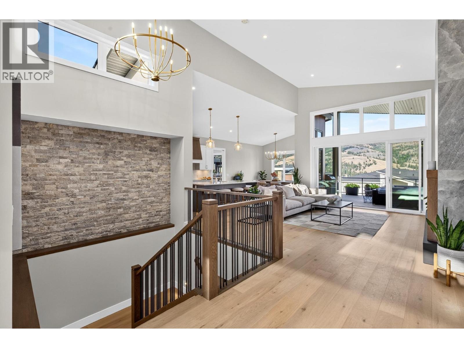 Stairs to lower level - 887 Loseth Drive, Kelowna, BC