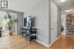 Hardwood flooring throughout. 9' Ceilings, Extra Height Interior Doors and Trim. -